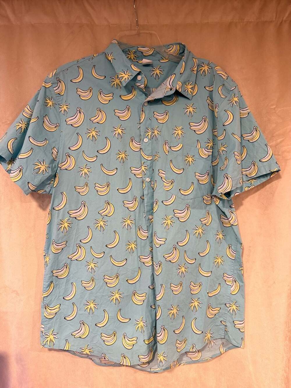 Quiet Storm Surf Shop Banana Split Button Down Mens shirt size XL